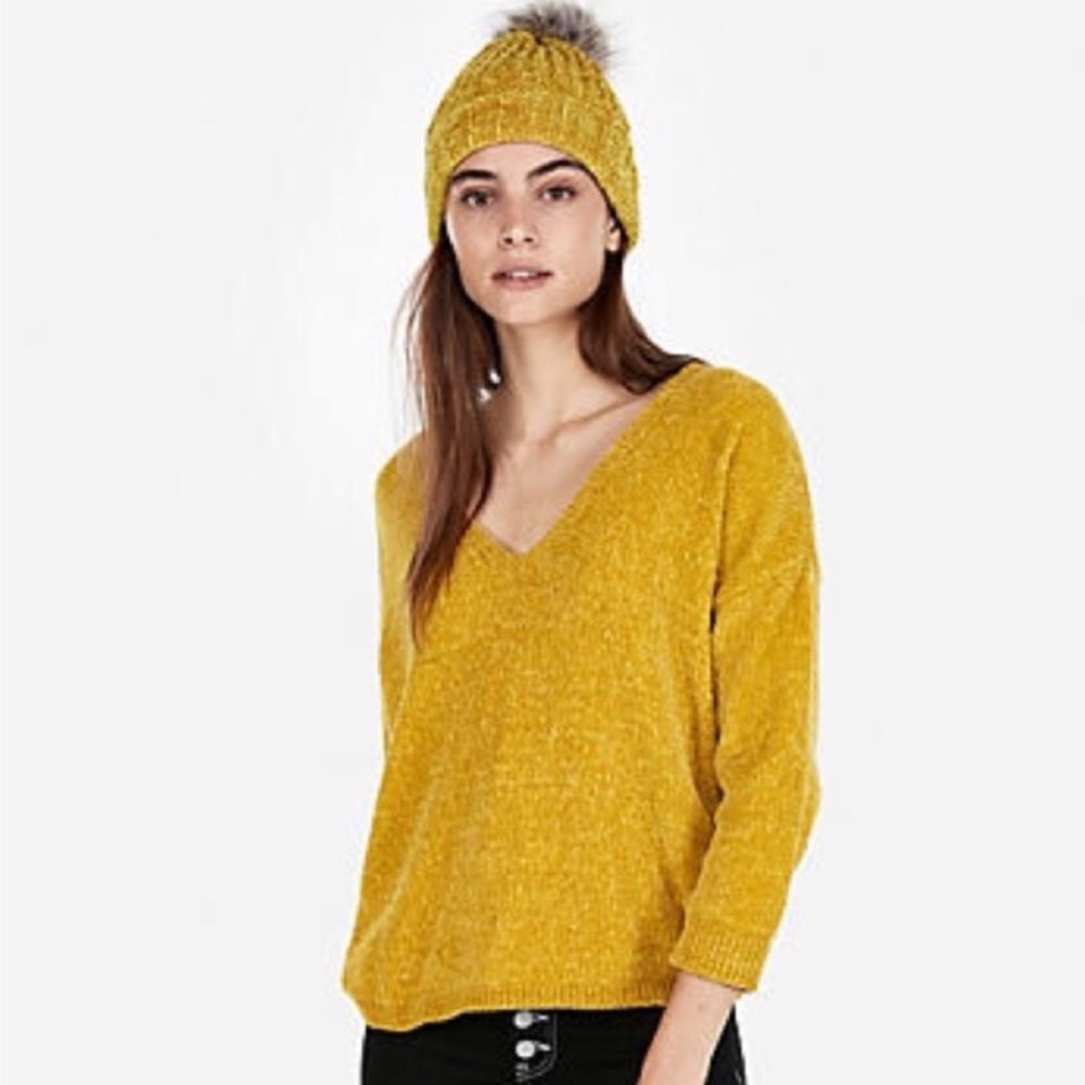 Express V Neck Sweater